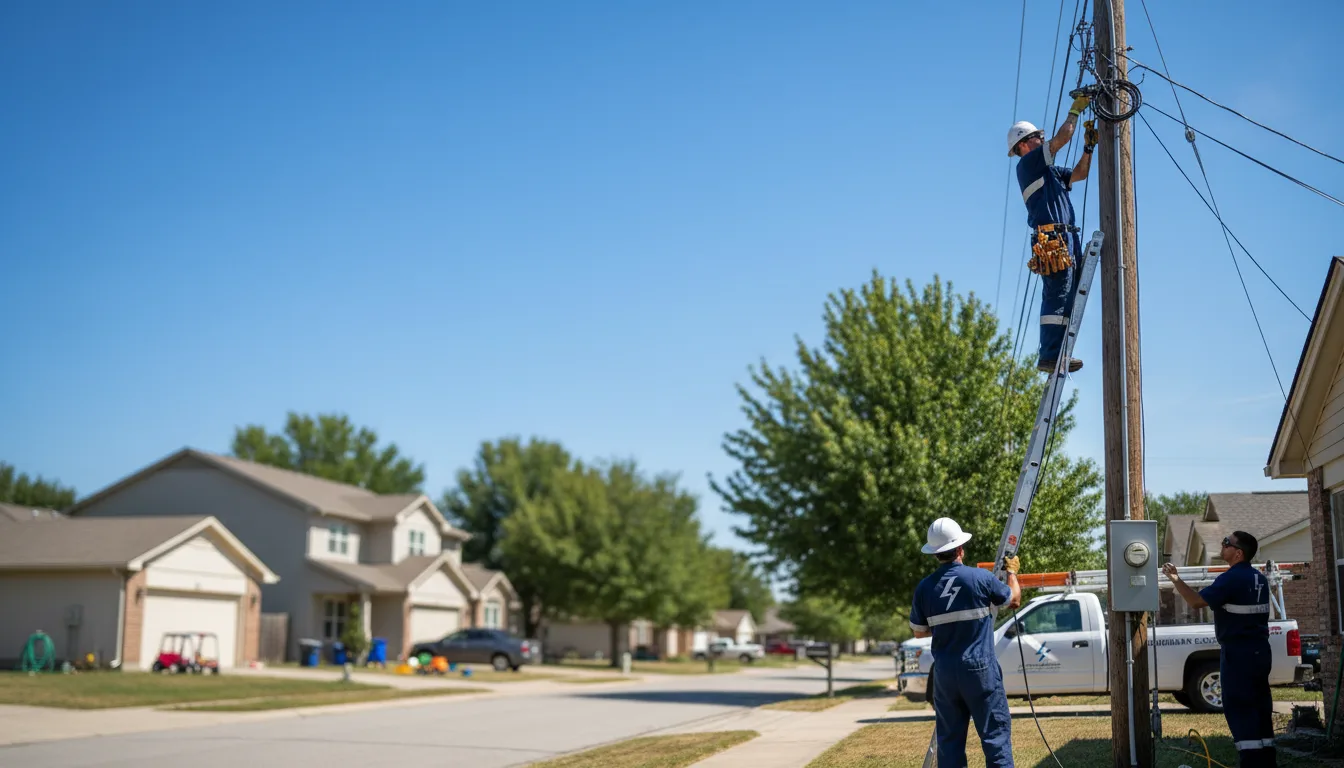 Residential electrician providing installation services in Lake Odessa, MI